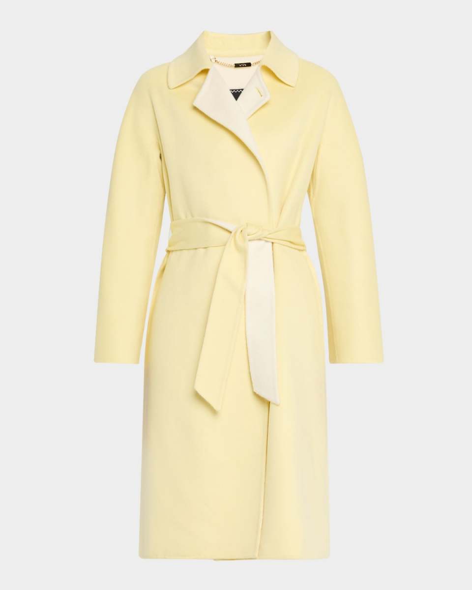 Double-Face Cashmere Wrap Coat